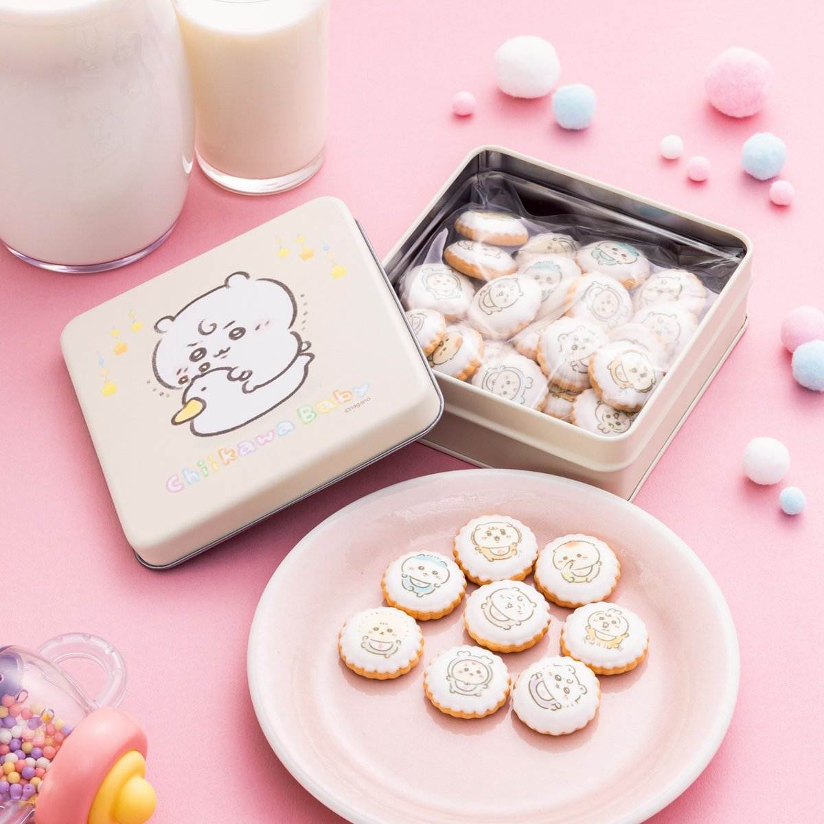 ヨーチビスケット缶