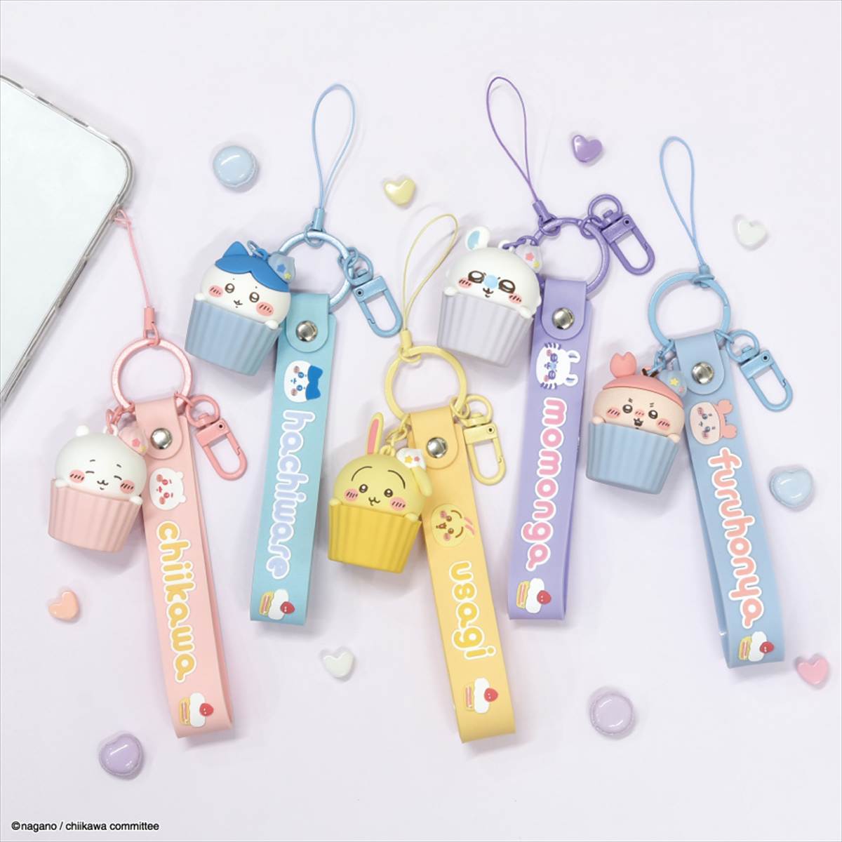 ちいかわ3Dマスコット付き ハンドストラップ